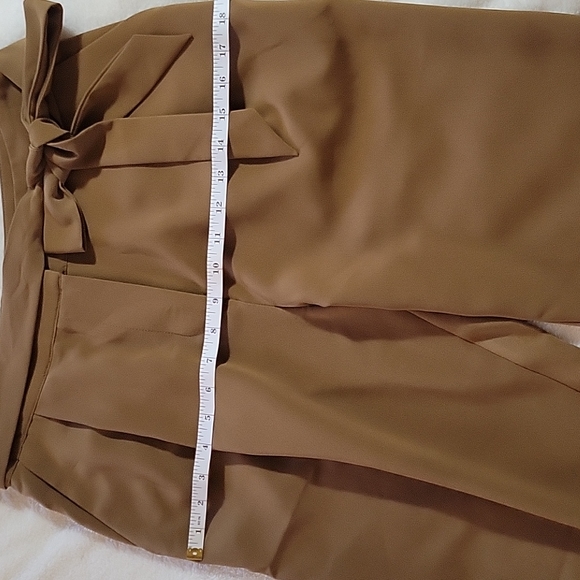 TAN COLOR HIGH WAISTED DRESS PANTS - Picture 9 of 14